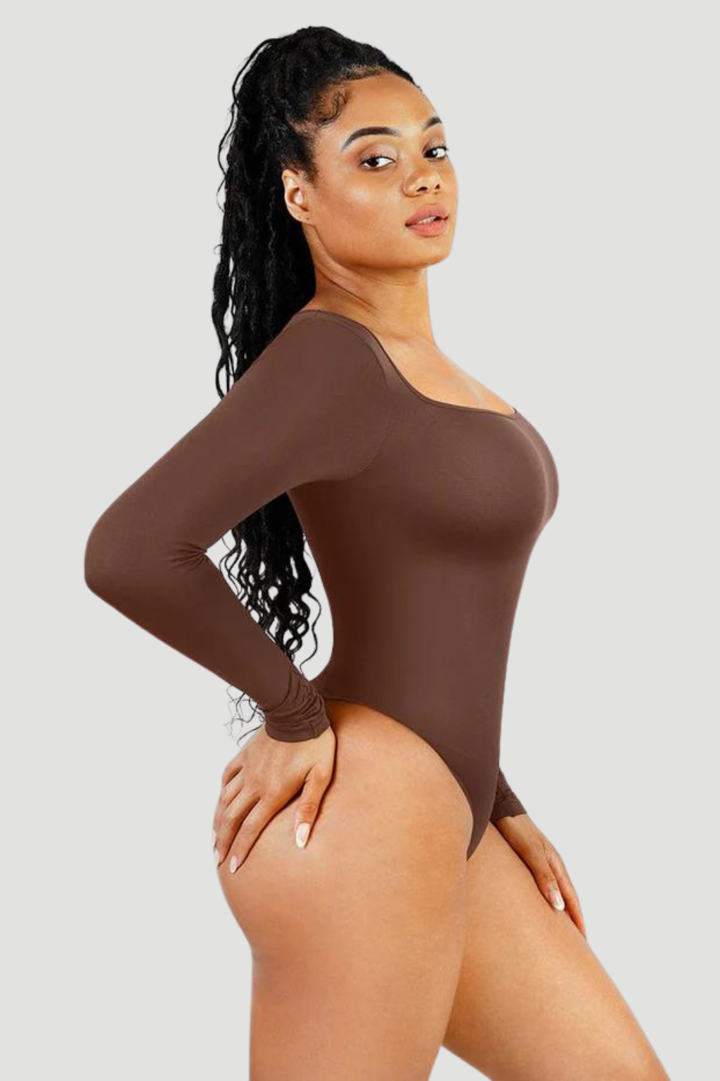 EcoSculpt Square Neck Bodysuit | Eco-Friendly Shapewear