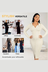 RetroFit Waist Shaping Shirt Dress – Seamless & Fashionable