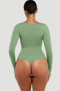 EcoSculpt Square Neck Bodysuit | Eco-Friendly Shapewear