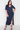 Plus Size Side Slit Maxi Dress - Navy Cut-Out Style