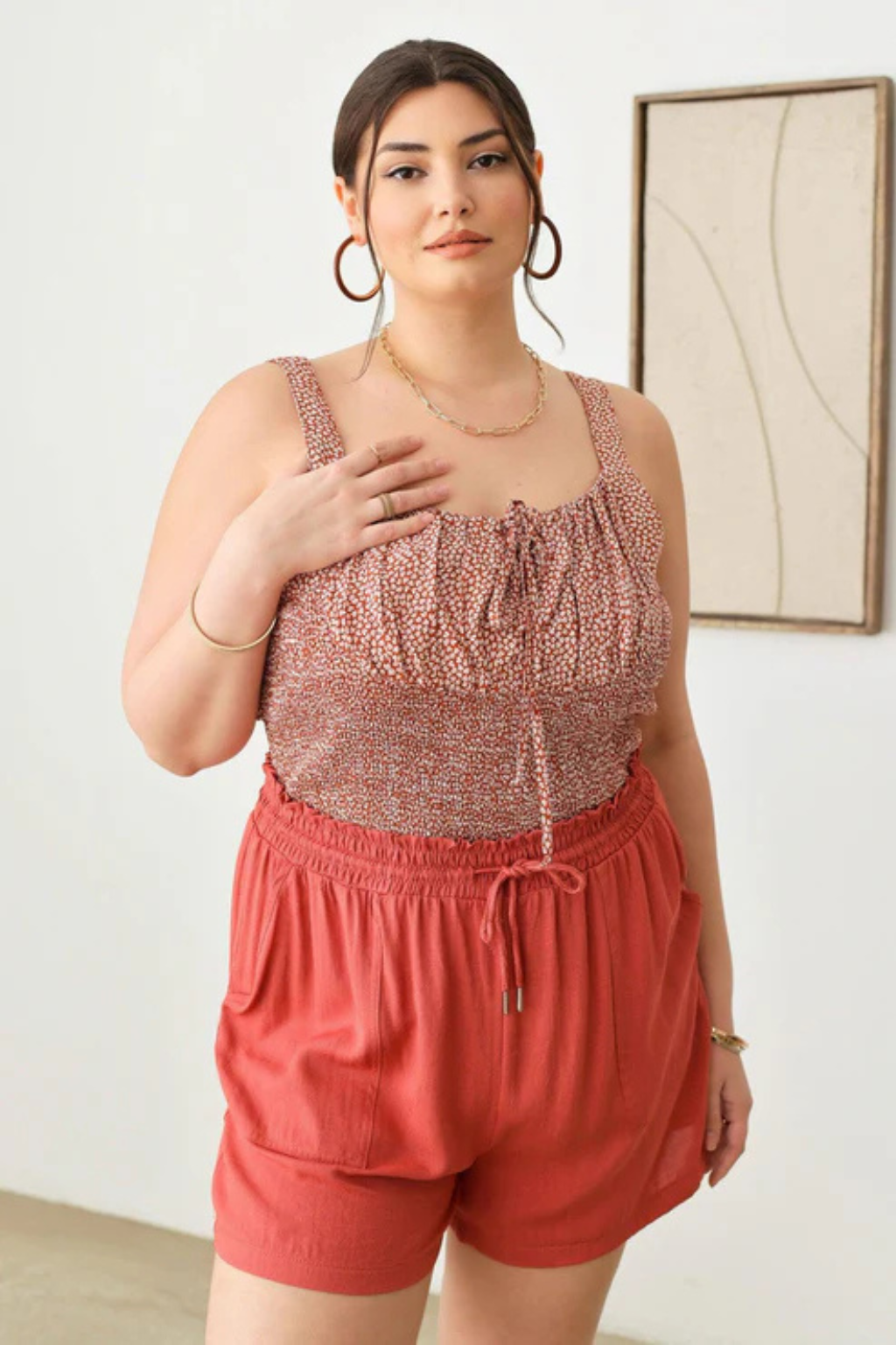 Curvy Comfort Smocked Shorts | Plus Size Summer Shorts