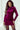 Pitaya Pink Velvet Mock Neck Ruched Long Sleeve Bodycon Dress