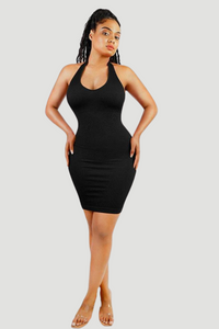 Seamless Halter Shapewear Dress | 360° Waist Control