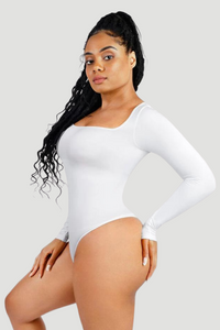 EcoSculpt Square Neck Bodysuit | Eco-Friendly Shapewear