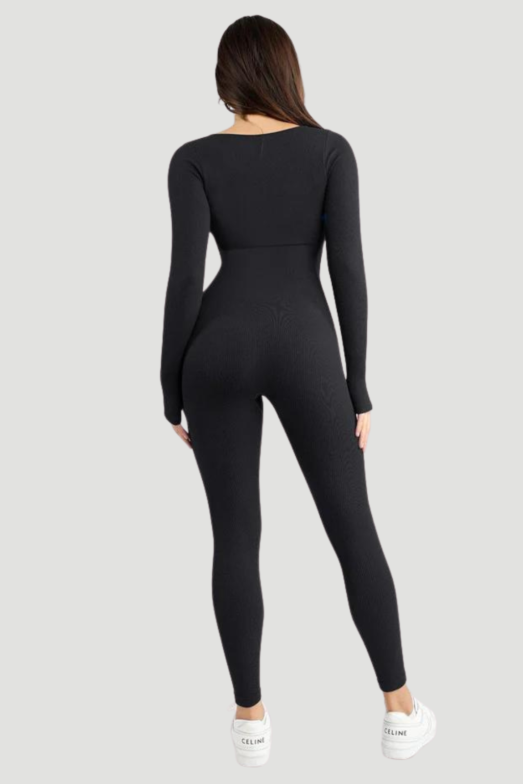 Seamless Long Sleeve Jumpsuit for Women | Body-Con Fit