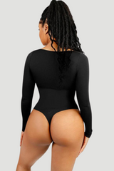 EcoSculpt Square Neck Bodysuit | Eco-Friendly Shapewear