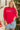 Fiery Red Tinsel Merry Letter Drop Shoulder Baggy Sweater