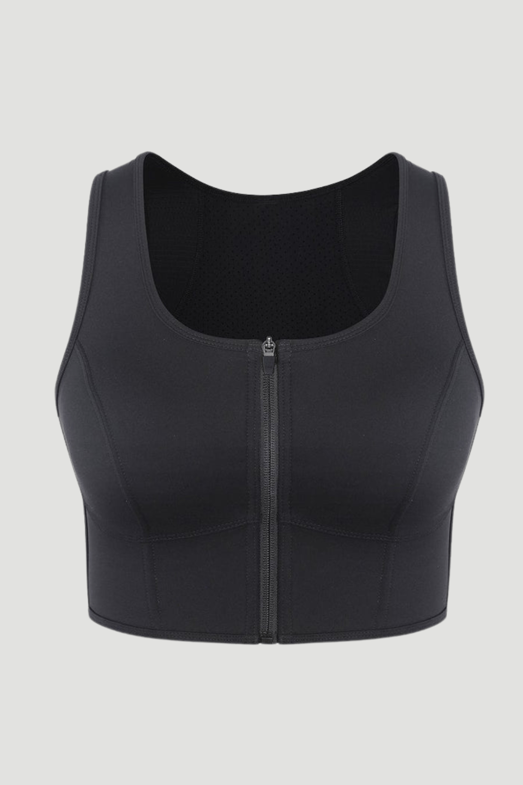 Zipper Sports Shockproof Bra Crop with Four Steel Boning – Ultimate Support, Comfort & Performance