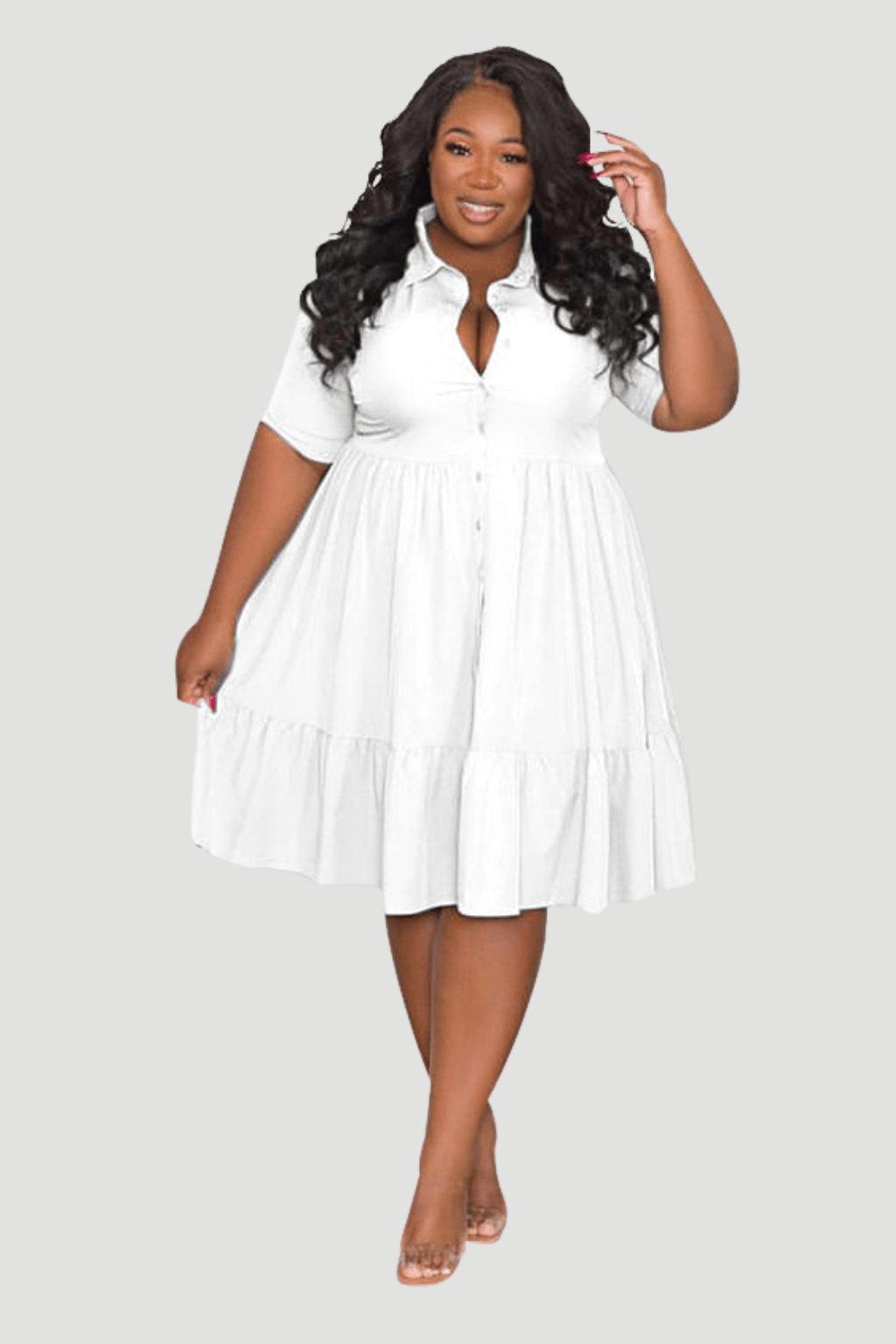 Plus Size GraceFit Polo Dress