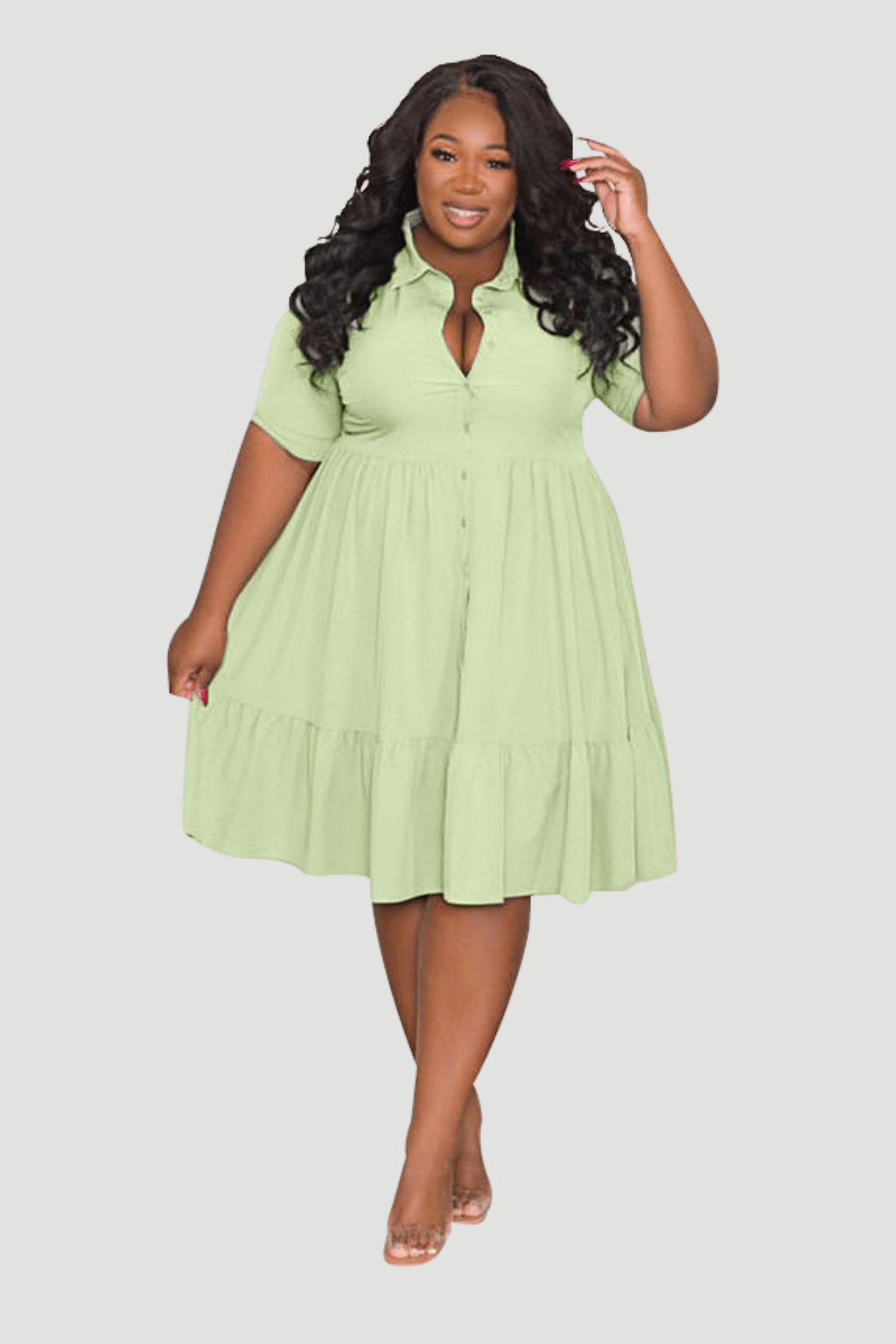 Plus Size GraceFit Polo Dress