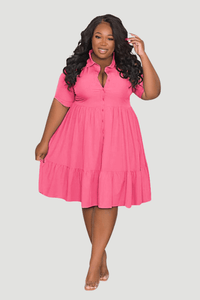 Plus Size GraceFit Polo Dress